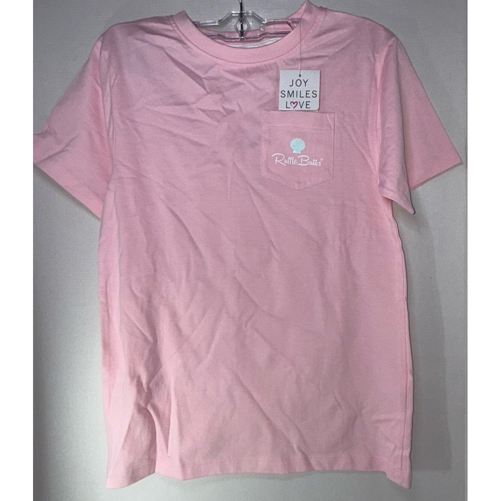 Rufflebutts light pink t shirt NWT. Size small